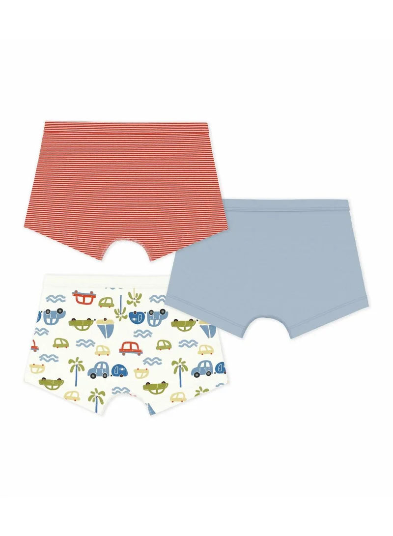 بيتي باتو Pack of children's printed cotton boxers with covered waistbands